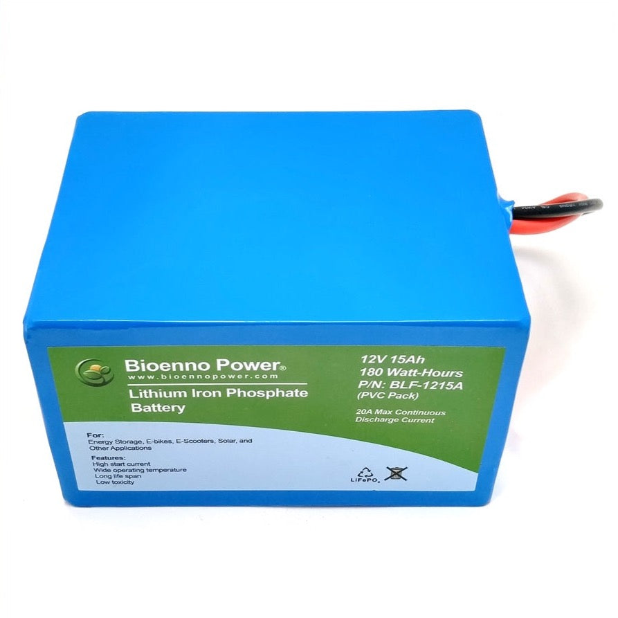 12V, 15Ah LFP Battery (PVC, BLF-1215A)