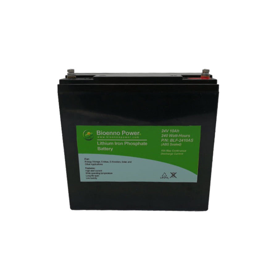 24v battery for electric bicycle 24V, 10Ah LFP Battery (ABS, BLF-2410AS) Battery Only