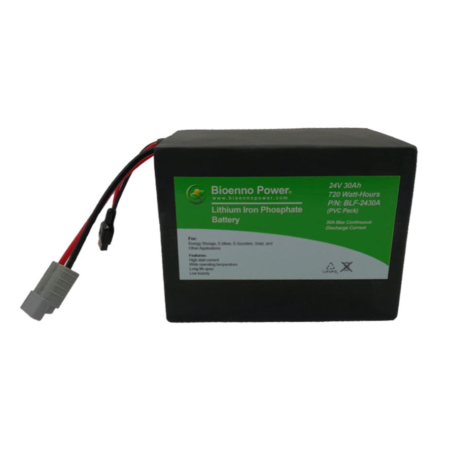 24V, 30Ah LFP Battery (PVC, BLF-2430A)