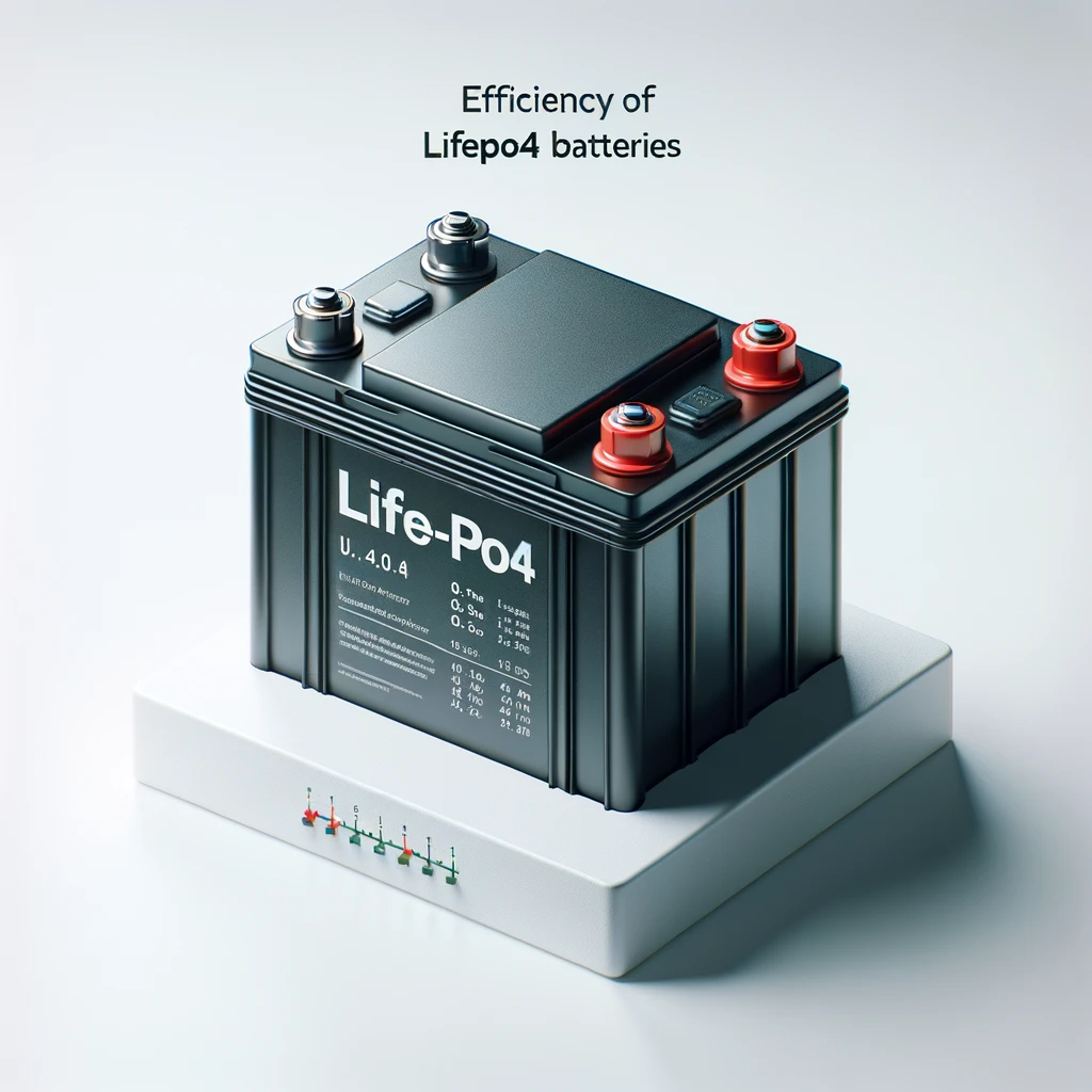 A LiFePO4 battery showcasing its compact design and power output