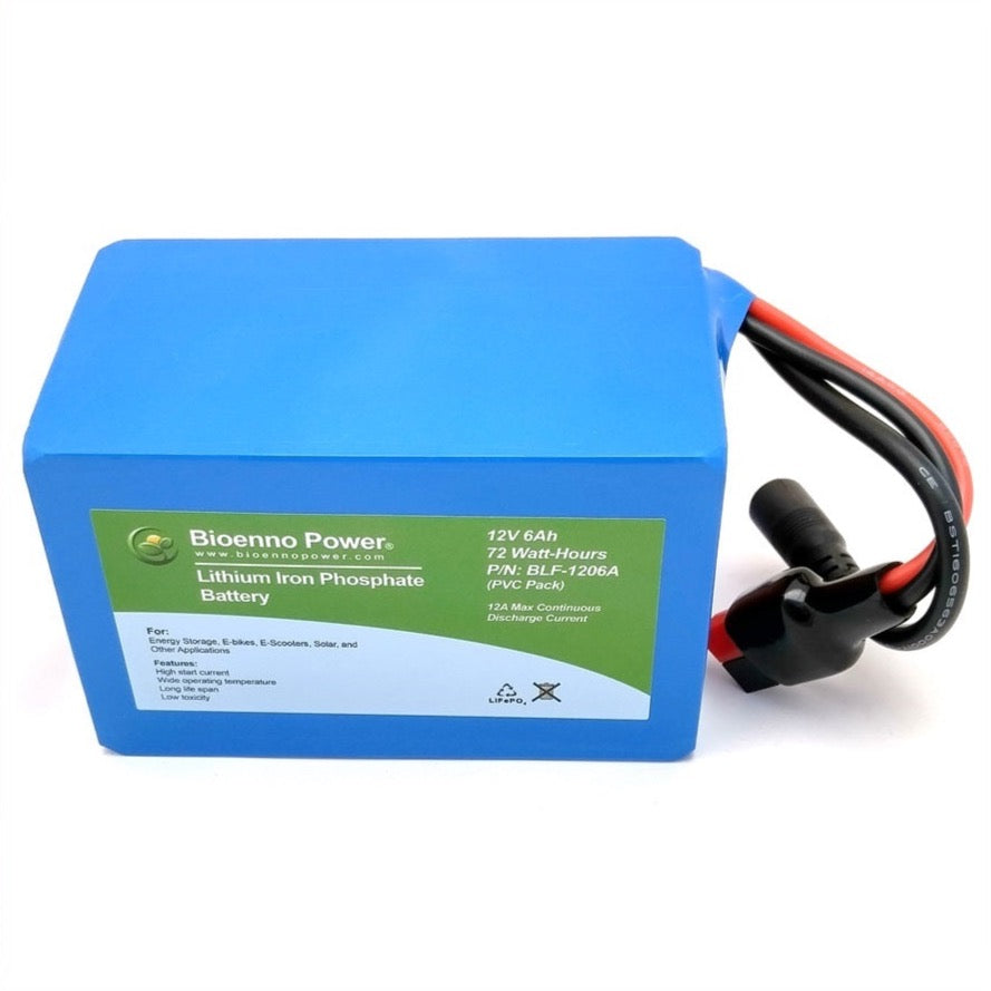 12V, 6Ah LFP Battery (PVC, BLF-1206A)