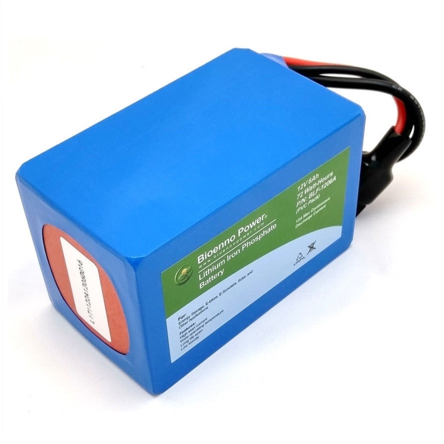 12V, 6Ah LFP Battery (PVC, BLF-1206A)