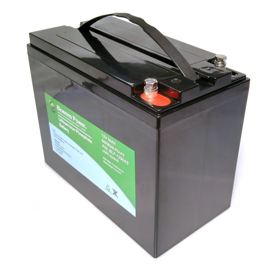 BPNN 12V 50Ah LiFePO4 Lithium Battery Deep Cycles 12V Battery for RV Home  Backup 