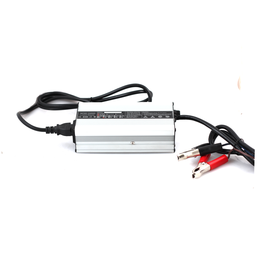 14.6V, 15A AC-to-DC Charger (Alligator Clips) for 12V LiFePO4 Batteries (BPC-1515C)
