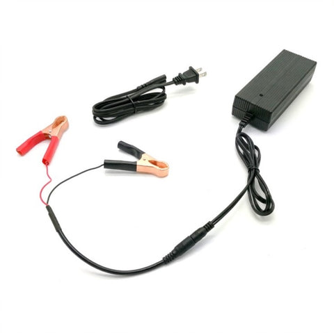 14.6V, 6A AC-to-DC Charger (Alligator Clips) for 12V LiFePO4 Batteries (BPC-1506C)