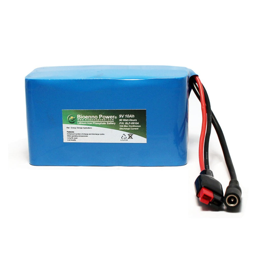 9V, 10Ah LFP Battery (PVC, BLF-0910W)