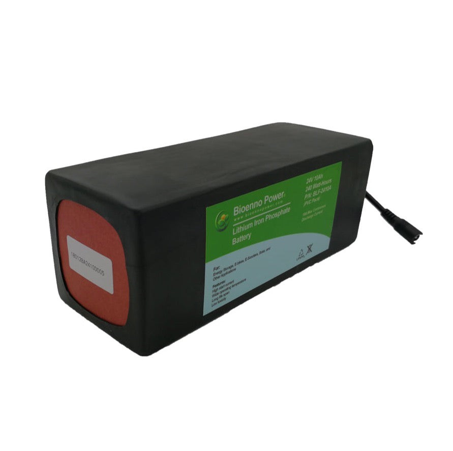 24V, 10Ah LFP Battery (PVC, BLF-2410A)