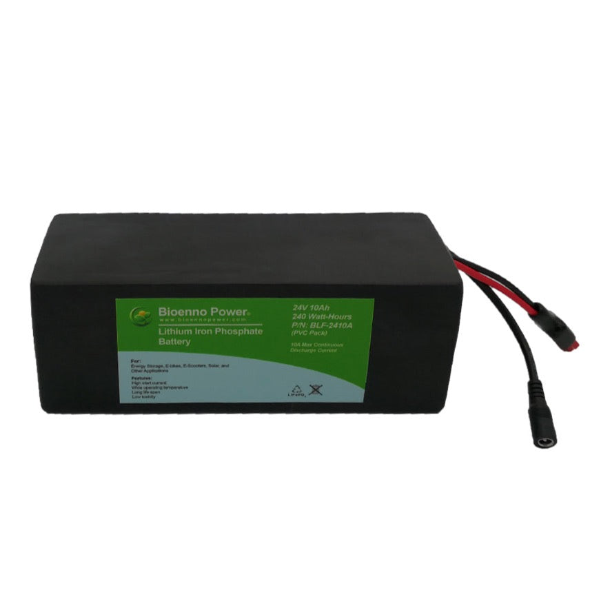 24V, 10Ah LFP Battery (PVC, BLF-2410A)