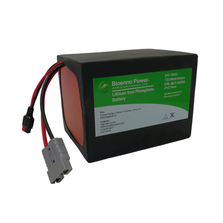 24V, 30Ah LFP Battery (PVC, BLF-2430A)