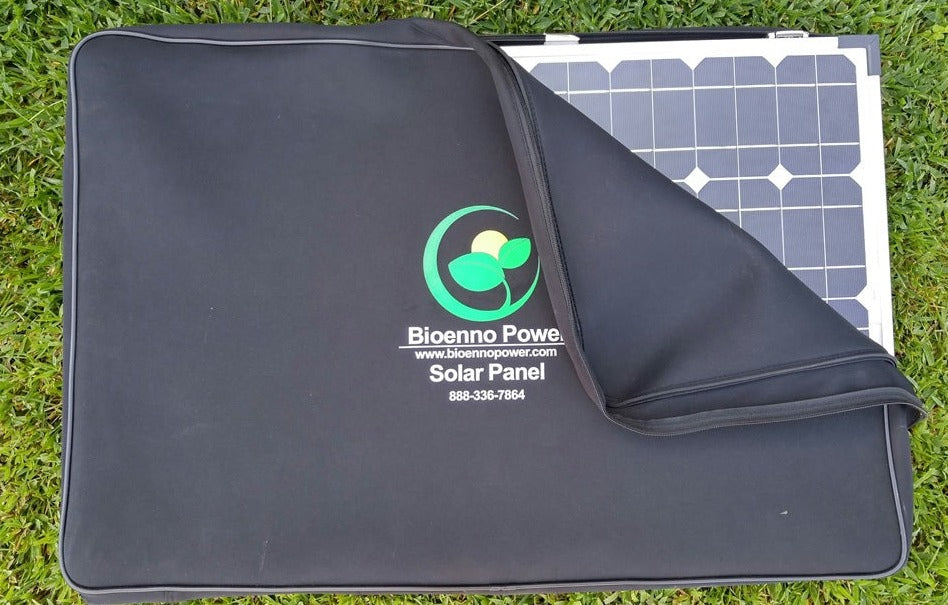 120 Watt Foldable Solar Panel for Charging Power Packs + Free Padded Case (BSP-120)