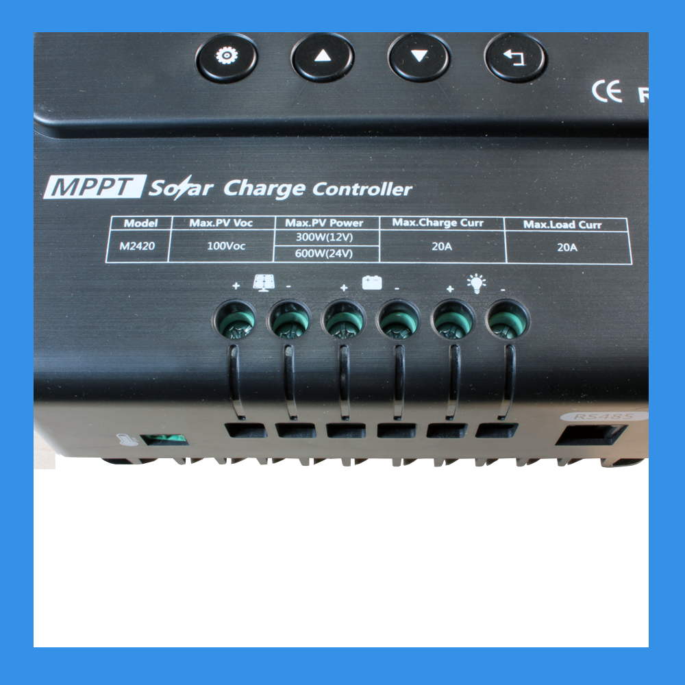 12V/24V, 20A Solar Charge Controller (MPPT) for LiFePO4 Batteries (SC-122420NE)